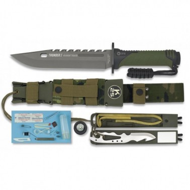 Cuchillo K25 Thunder I + Kit Supervivencia