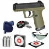 Pistola de Chumbos Gamo C15 Blowback + Coldre + Óculos de protecção + 10 garrafas CO2 + 500 chumbos + Caixa de Alvos + 100 al